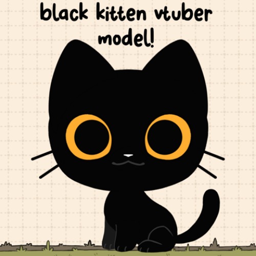 Void cat Vtuber model! - Poke's Ko-fi Shop