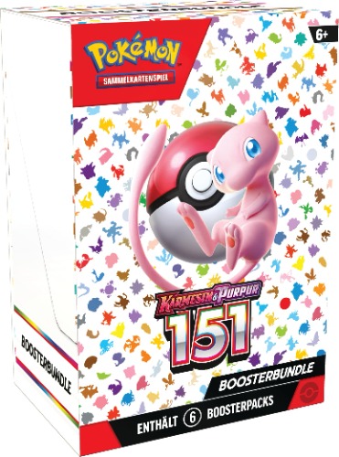 Pokémon - Verzamelkaartspel: Boosterbundle Karmesin & Purpur – 151 (6 boosterpacks)