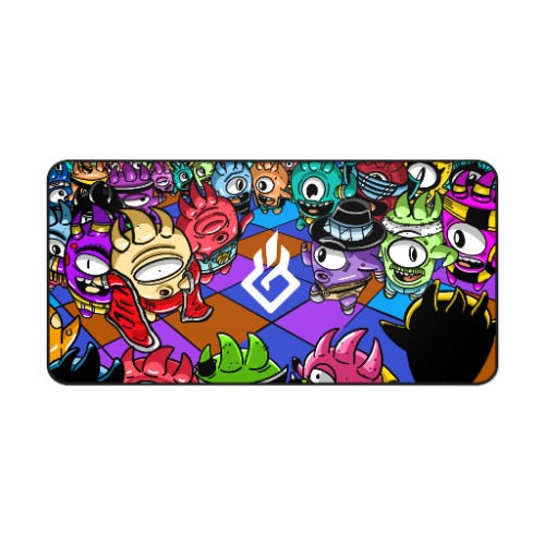 Hillbo Dance Floor Desk Mat - 15.5" × 31"