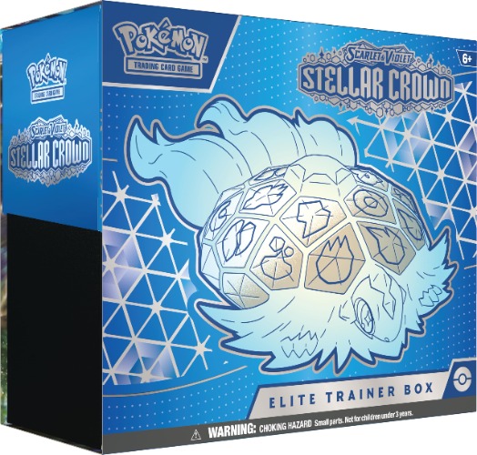 Pokémon TCG: Scarlet & Violet - Stellar Crown Elite Trainer Box (1 Full-Art Promo Card, 9 Boosters & Premium Accessoires)