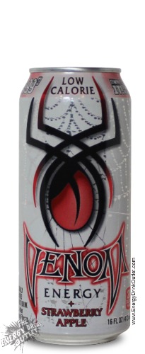 Venom Energy Low Calorie Strawberry Apple Drink, 16 Ounce (16 Cans) - 