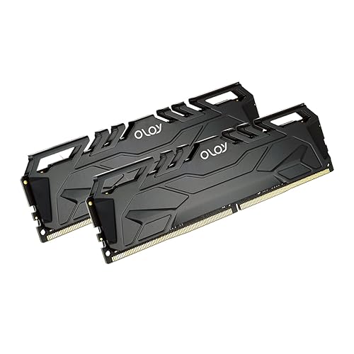 OLOy DDR4 RAM 16GB (2x8GB) 3200 MHz CL16 1.35V 288-Pin Desktop Gaming UDIMM (MD4U0832160BJ0DA) - 16GB (8GBx2) - 3200MHz(C16) - Black
