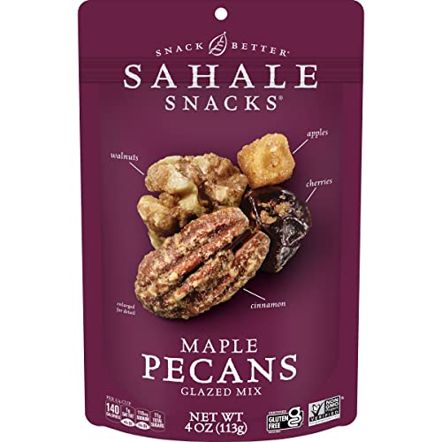 Sahale Snacks Maple Pecans Glazed Mix, 4 Ounces (Pack of 6) - Maple Pecans - 4 Ounce (Pack of 6)