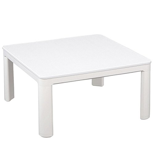 YAMAZEN ESK-751(W) Casual Kotatsu Japanese Heated Table 75x75 cm White - Kotatsu Table White