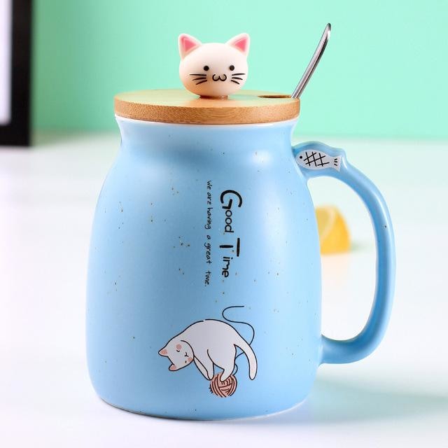 Multi Purpose Kitten Mug - Blue