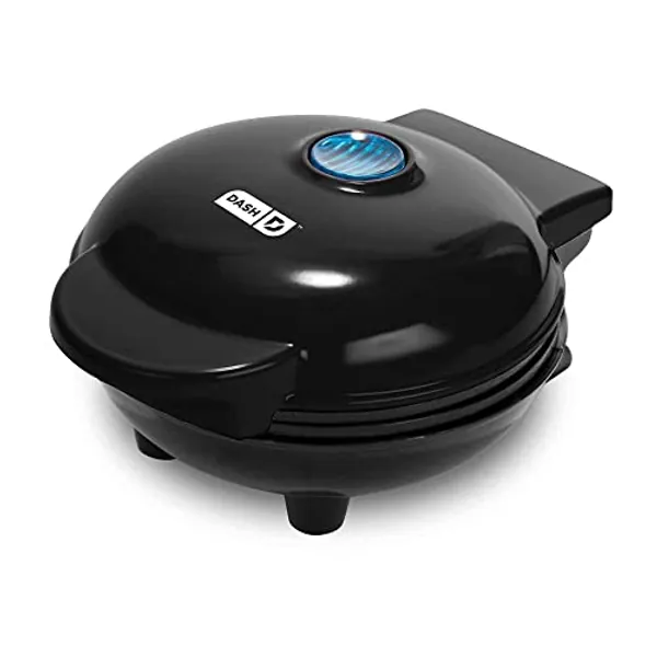 Dash Mini Maker: The Mini Waffle Maker Machine for Individual Waffles, Paninis, Hash browns, & other on the go Breakfast, Lunch, or Snacks - Black - Black
