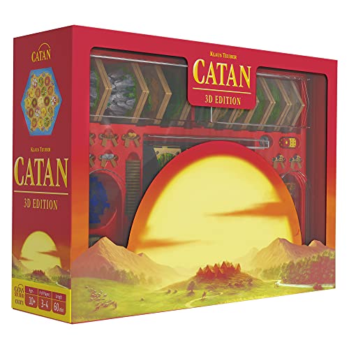 CATAN 3D EDITION Board Strategy Game with Immersive 3D Tiles | Adventure Game | Family Game for Adults and Kids | Ages 12+ | 3-4 Players | Average Playtime 60-90 Minutes