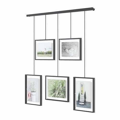 Umbra Exhibit Multi Picture Frame Photo Display, Black - Black Legacy