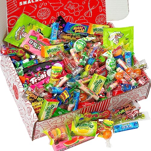 Sour Candy Variety Pack - 3 Pounds - Sour Candy Bulk Box - Sour Candies Gift Basket - Assorted 90s Candy - Mystery Pack for Party