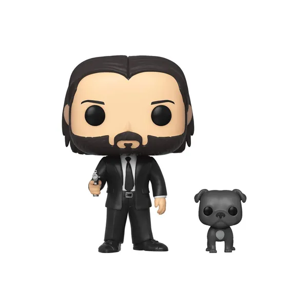 Funko Pop! Movies: John Wick - John in Black Suit with Dog Buddy - 