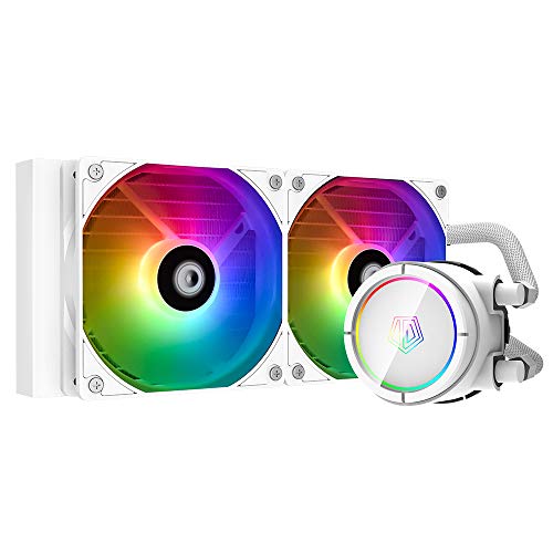 ID-COOLING ZOOMFLOW 240X Snow CPU Water Cooler 5V ARGB AIO Cooler 240mm CPU Liquid Cooler 2X120mm RGB Fan, Intel 1700/1200/115X/20XX, AMD AM4/AM5 - ZOOMFLOW 240X SNOW - ZOOMFLOW