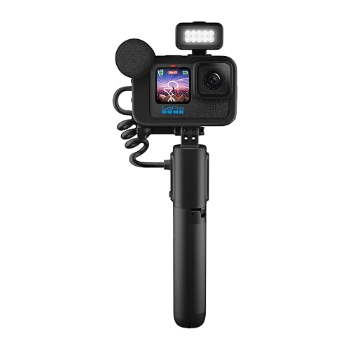 GoPro HERO12 Black Creator Edition - Includes HERO12 Black , Volta (Battery Grip, Tripod, Remote), Media Mod, Light Mod, Enduro Battery, and Carrying Case