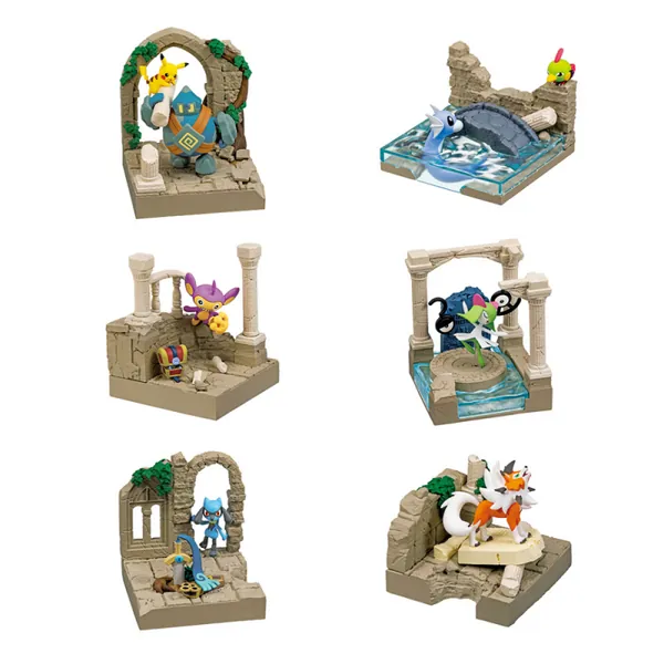 Figures Box Diorama Collection Old Castle Ruins Pokémon