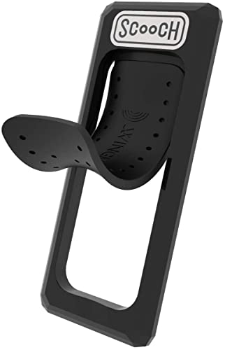 Scooch Wingback | Pop Up Phone Grip, Stand, and Car Mount for Smartphones [Two-Way Stand] Compatible with Any Smartphone and Most Cases, Works with Magnetic Car Mounts (Black) - Black - 1 Pack