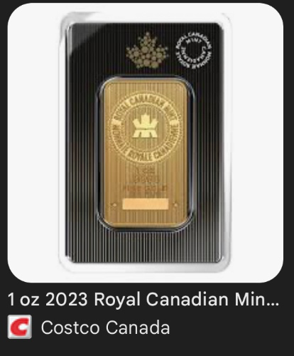 Costco 1oz 24kt Gold Bar