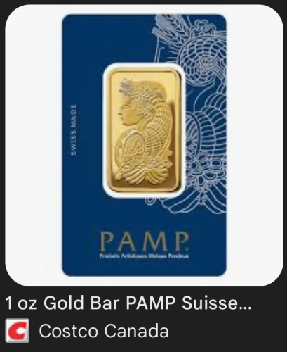 Costco 1oz 24kt Gold Bar 