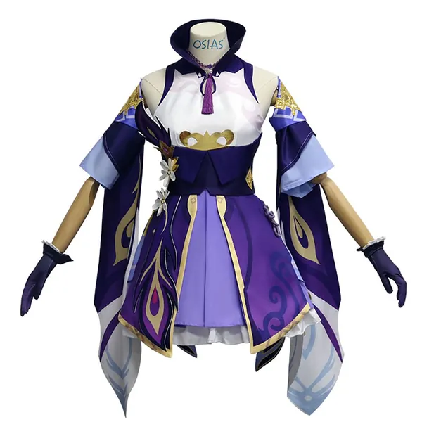 OSIAS Genshin Impact All Characters Cosplay Outfit Venti Hutao Klee Halloween Costume - Keqing Medium