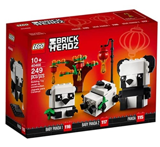 Lego BrickHeadz Pets Dogs, Cats, Fish, Birds or Hamsters (Choose Pet) (Panda 40466) - Panda 40466