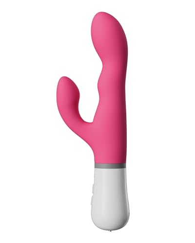 LOVENSE Nora Rabbit Vibrator with APP Control, Pink Thrusting Vibrator Rabbit with Dual Motor, Clitoral Stimulator Dildo Massager, Sex Toys for Women with Smartphone Wireless Bluetooth