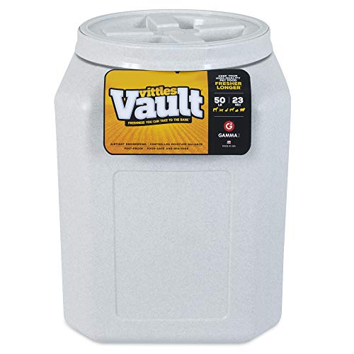 Gamma2 Vittles Vault Dog Food Storage Container, Up To 50 Pounds Dry Pet Food Storage, Made in USA - Pet Food Storage Container - 50 Pounds