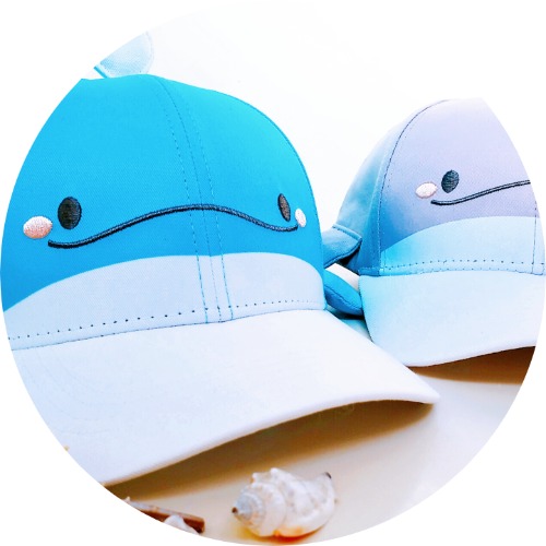 Whale Friends! Cap - Grey
