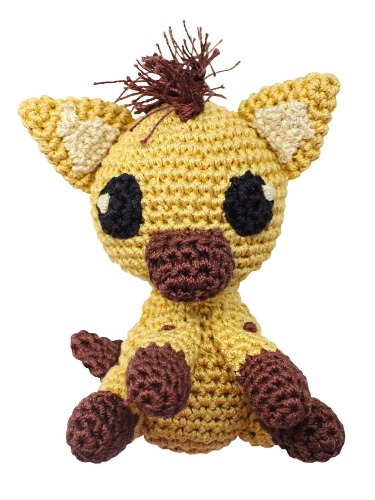 Knit Knacks Organic Cotton Pet, Dog Toy, "Animals" - Hyena