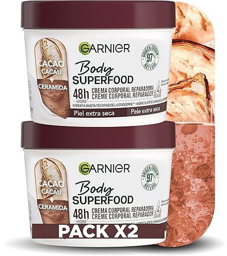 GARNIER Body Food Cacao, Hidratación,Calmante, 380 ml - CACAO