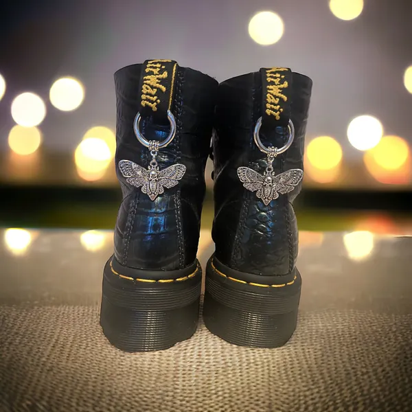 Deadhead moth boot charms