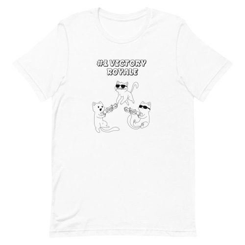 Victory Royale | Short-Sleeve Unisex T-Shirt | Fortnite - White / 5XL