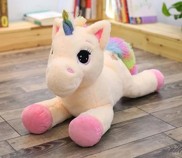 Jumbo Rainbow Unicorn Plush - 60cm / Pink