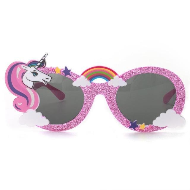 Glitter Unicorn Shades - Pink Black Lenses