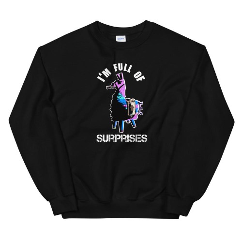 Full of Surprises | Unisex Sweatshirt | Fortnite - Black / 5XL