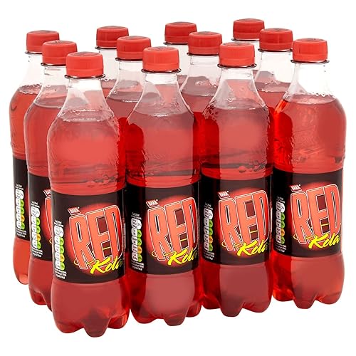 BARR since 1875, 12 Pack Red Kola Cola, Low Sugar Fizzy Drink "Fizzingly Fun" - 12 x 500ml Bottles - Red Kola - 500ml - 12 Bottles