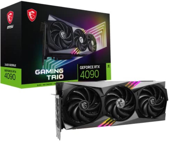 MSI RTX 4090 GAMING TRIO 24G carte graphique NVIDIA GeForce RTX 4090 24 Go GDDR6X