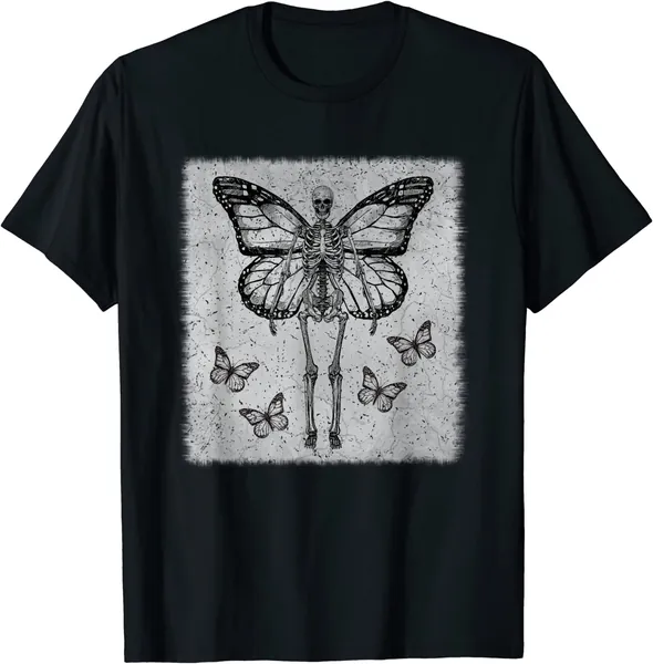 Skeleton Fairy Grunge Fairycore Aesthetic Goth Gothic T-Shirt