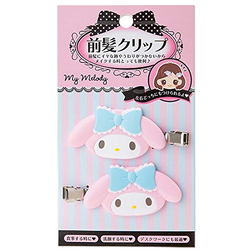 Sanrio N-1506-032417 My Melody Bangs Clip, 2.4 x 0.4 x 1.4 inches (6 x 1 x 3.5 cm), ABS Resin