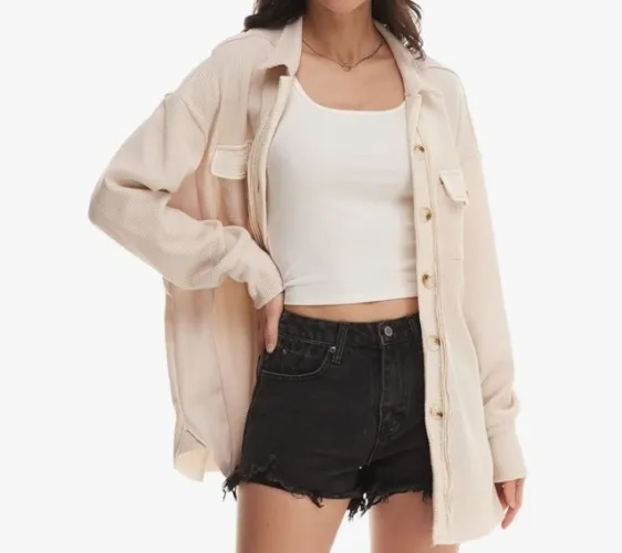 Cozy Waffle Knit Jacket