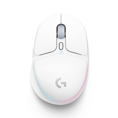Logitech G G705 Trådlös Spelmus, Anpassningsbar LIGHTSYNC RGB-Belysning, Trådlös LJUSHASTIGHET, Bluetooth-Anslutning, Lätt, PC/Mac/Laptop – Vit Dimma