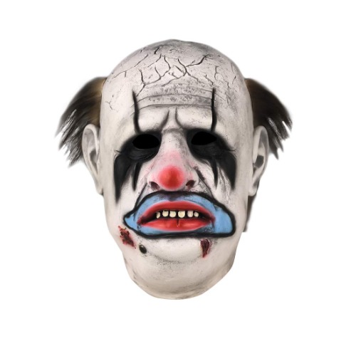 Dead Daylight Horrible Butcher The Clown Mask Bald Clown Halloween Cosplay Costume - 