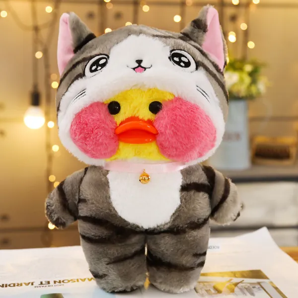 8.33US $ 40% OFF|30cm Kawaii LaLafanfan Cafe Duck Turn to Unicorn Cat Dog Panda Plush Toys Stuffed Soft Animal Dolls for Kids Cute Duck Doll Gift| |   - AliExpress