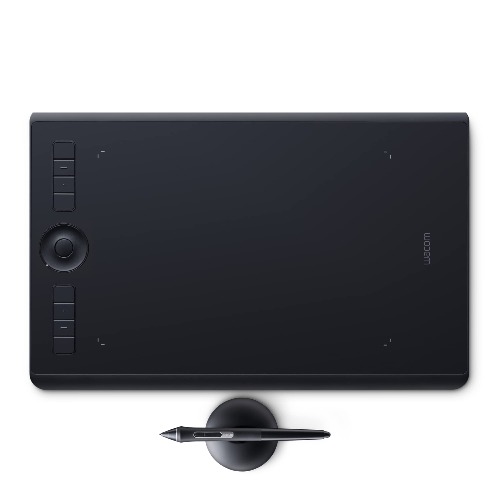 Wacom Intuos Pro Digital Graphic Drawing Tablet for Mac or PC, Medium, (PTH660) New Model, Black - Medium Regular Drawing Tablet