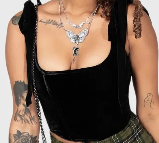 KILLSTAR - Toxic Flora Corset Top 