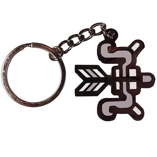 4th Wall Design GuildMark Keychain - Monster Hunter Keychain (Includes 1.5 inch Weapon Icon Keychains) - Bow (Metal)