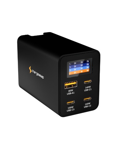 280W Zeus USB-C GaN Charger - Black
