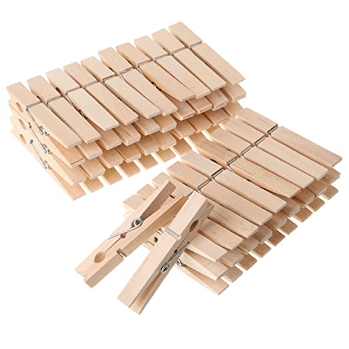 Mr. Pen- Wooden Clothes Pins, Natural Wood, 50 Pack, 2.9 Inch, Rust Resistant Clothes Pins for Hanging Clothes, Clothes Pins Wood, Clothing Pins, Clothes Pegs, Clothespins, Wood Clothespin - Natural
