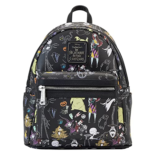 Loungefly x Nightmare Before Christmas Women's Allover-Print Character Mini Backpack - One Size - Multicolor