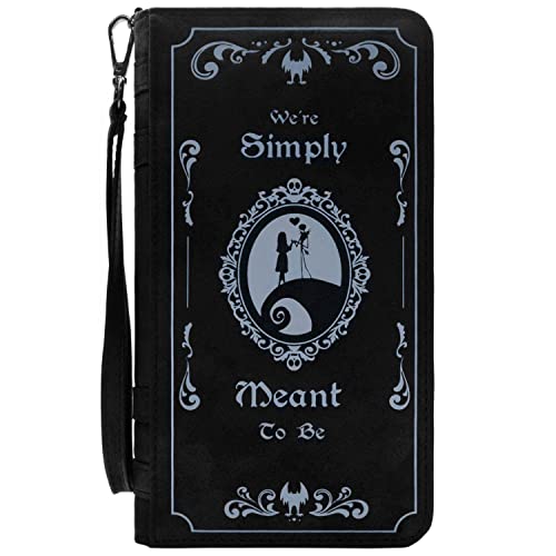 Nightmare Before Christmas We're Simply Meant to Be Black Coin & Card Purse