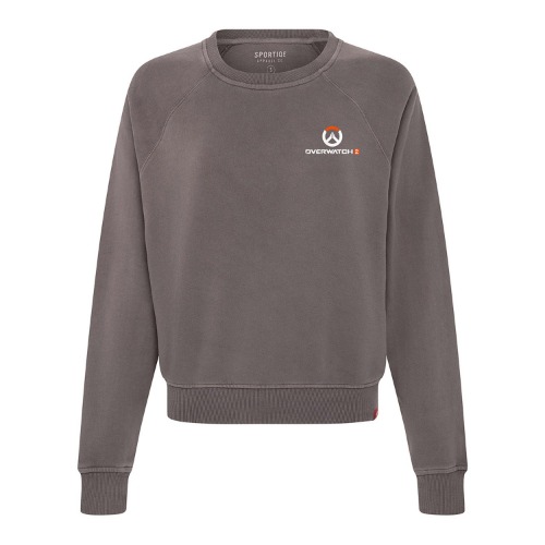Overwatch 2 Women's Grey Logo Crewneck Sweatshirt | L
