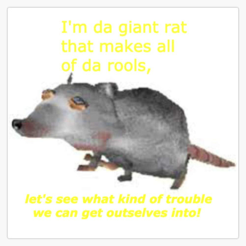 Rat Movie - Giant Rat Jerma Sticker Decal Vinyl Bumper Sticker Decal Waterproof 5"