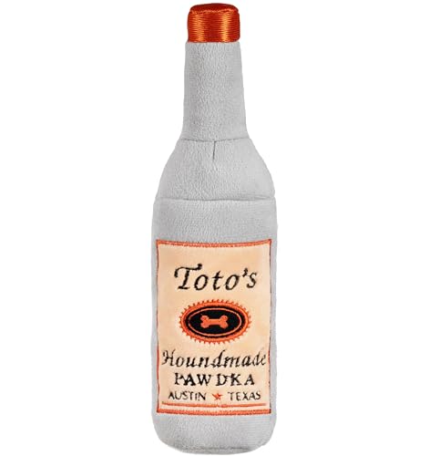 Nestpark Toto's Plush Squeaky Crinkle Dog Toy - Funny Gifts for Medium, Small and Large Dogs - Cute Stuffed Toys for Dog Birthdays